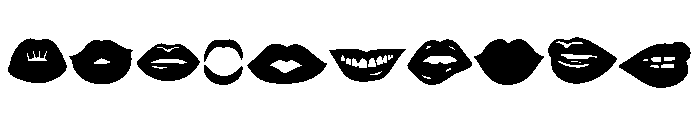 Mouth illustration Font OTHER CHARS