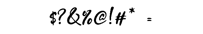 Moveday Font OTHER CHARS