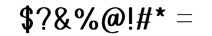 Mozarela Font OTHER CHARS