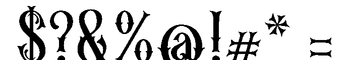 Mozathia Font OTHER CHARS