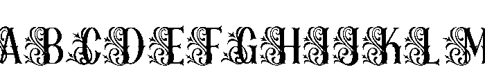 Mozathia Font UPPERCASE
