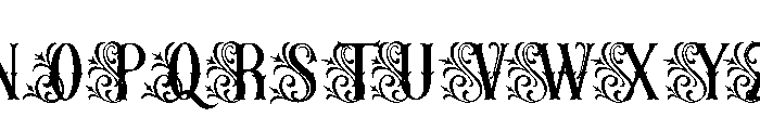 Mozathia Font UPPERCASE