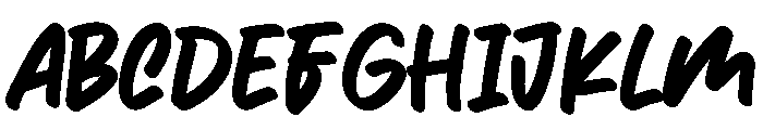 Mozua Font UPPERCASE