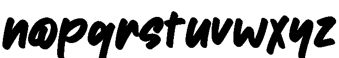 Mozua Font LOWERCASE