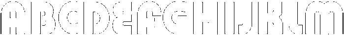 MO Behaus Line otf (400) Font UPPERCASE