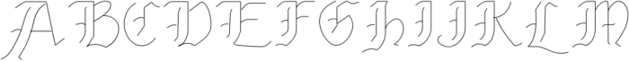 MO Calolden Hairline ttf (100) Font UPPERCASE