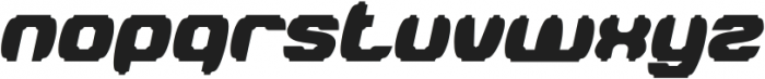 MODERN CRAFT Bold Italic otf (700) Font LOWERCASE