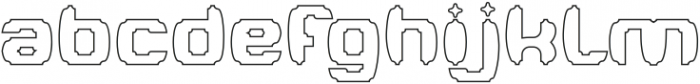 MODERN CRAFT-Hollow otf (400) Font LOWERCASE