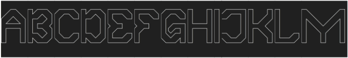MODERN SOCIETY-Hollow-Inverse otf (400) Font UPPERCASE