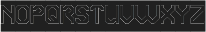 MODERN SOCIETY-Hollow-Inverse otf (400) Font UPPERCASE
