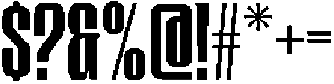 MONARCO Condensed otf (400) Font OTHER CHARS