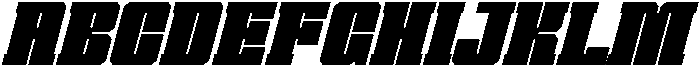 MONAZ Italic otf (400) Font UPPERCASE