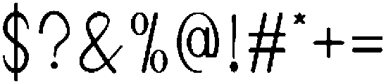 MONOLOGUE Regular otf (400) Font OTHER CHARS