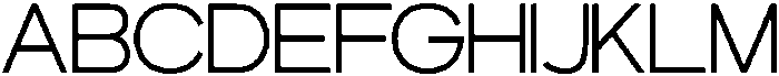 MORSEO Thin otf (100) Font UPPERCASE