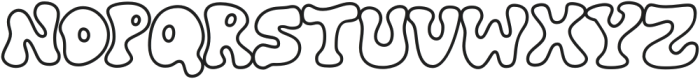 Mocha Outline otf (400) Font UPPERCASE