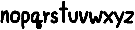 Mocha Regular otf (400) Font LOWERCASE