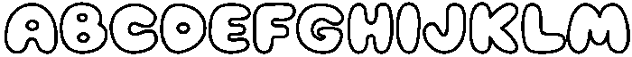 Mochi Soda Outline otf (400) Font UPPERCASE