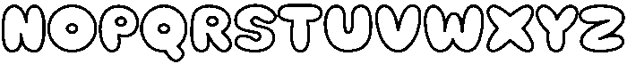 Mochi Soda Outline otf (400) Font UPPERCASE