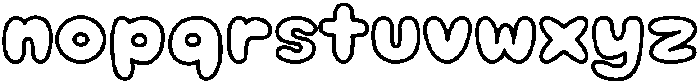 Mochi Soda Outline otf (400) Font LOWERCASE