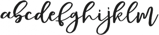 Mochigan Regular otf (400) Font LOWERCASE