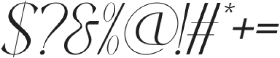 Mochira Light Italic otf (300) Font OTHER CHARS
