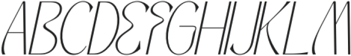 Mochira Thin Italic otf (100) Font UPPERCASE