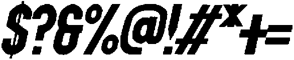 Mockclays Italic otf (400) Font OTHER CHARS
