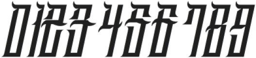 Mockrim Italic otf (400) Font OTHER CHARS