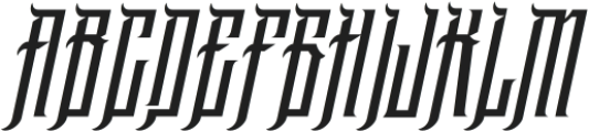 Mockrim Italic otf (400) Font UPPERCASE