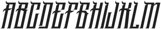 Mockrim Italic otf (400) Font LOWERCASE