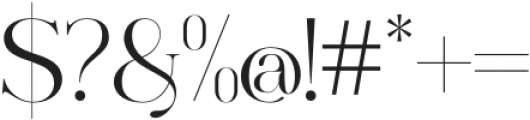 Mocktaile Typeface Regular otf (400) Font OTHER CHARS