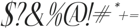 Mocnetla Italic otf (400) Font OTHER CHARS