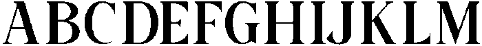 Modeal Regular otf (400) Font UPPERCASE