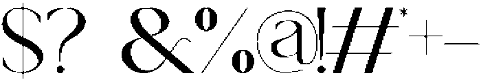Modegi otf (400) Font OTHER CHARS