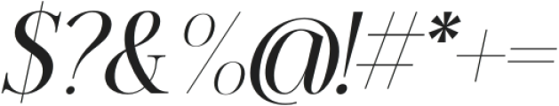 Modelista Bold Italic otf (700) Font OTHER CHARS