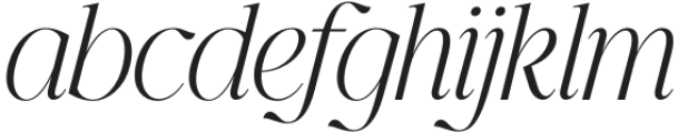 Modelista Light Italic otf (300) Font LOWERCASE