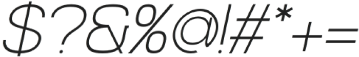Moderan Italic otf (400) Font OTHER CHARS