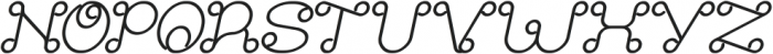 Modern Aristocrat Bold Italic otf (700) Font UPPERCASE