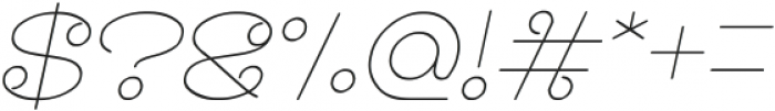 Modern Aristocrat Italic otf (400) Font OTHER CHARS