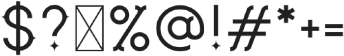 Modern Circus Font Regular otf (400) Font OTHER CHARS