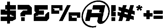 Modern Cyber Regular otf (400) Font OTHER CHARS