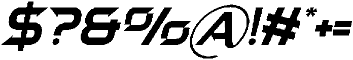 Modern Future Italic Italic otf (400) Font OTHER CHARS