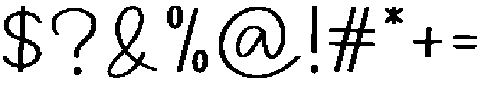 Modern Handmade Regular otf (400) Font OTHER CHARS