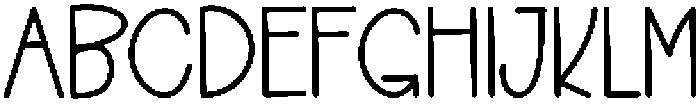 Modern Handmade Regular otf (400) Font UPPERCASE