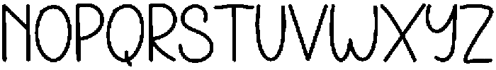 Modern Handmade Regular otf (400) Font UPPERCASE