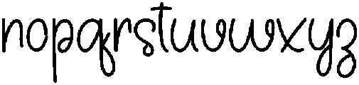 Modern Handmade Regular otf (400) Font LOWERCASE