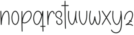 Modern Handwriting Regular otf (400) Font LOWERCASE