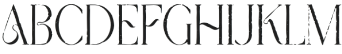 Modern Heritage Serif  Rough otf (400) Font UPPERCASE