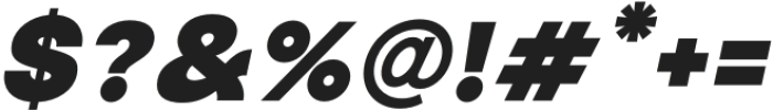 Modern Sans Black Oblique otf (900) Font OTHER CHARS