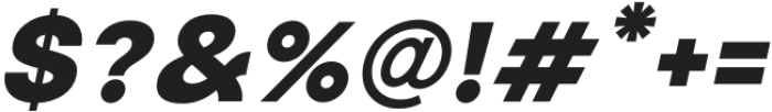 Modern Sans ExtraBold Oblique otf (700) Font OTHER CHARS
